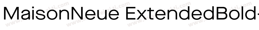 MaisonNeue ExtendedBold字体转换